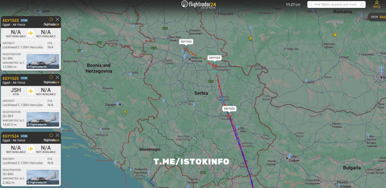 Ближневосточный след. В небе над Балканами