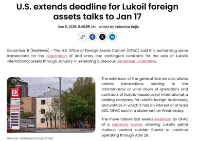 Лицензия на выход. Активы «Лукойла» в Европе